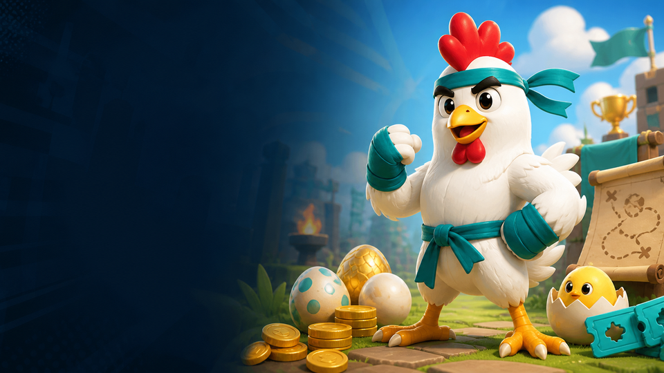 Grow a Chicken Fighter guide artwork shown for player context